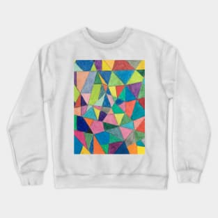 Angular Geometric Colors Crewneck Sweatshirt